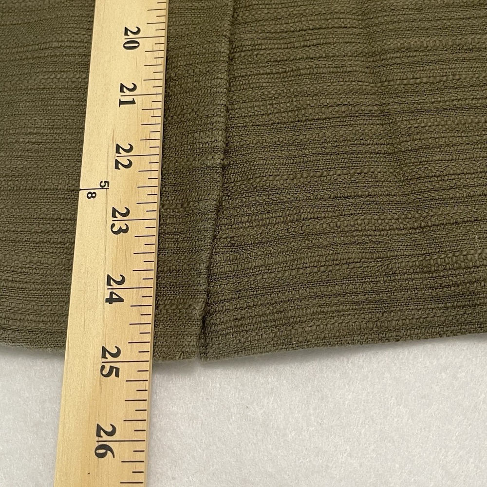 Anthropologie Moulinette Soeurs Olive Green Textured Pencil Skirt Women's 8 - Picture 6 of 6
